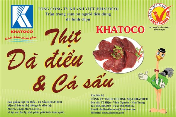 Thịt Cá sấu, ĐÀ ĐIỂU KHATOCO đạt Danh hiệu “Hàng Việt Nam chất lượng cao năm 2010”